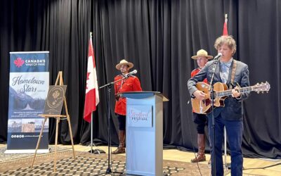 Ron Sings for Graham Green at Canada’s Walk of Fame